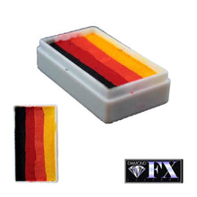 Load image into Gallery viewer, DFX Face Paint Rainbow Cake - Small Inferno (RS30-13) 30gr #13