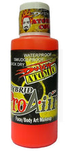 Load image into Gallery viewer, ProAiir ATOMIC Alcohol - Based Hybrid Airbrush Body Paint 2oz - Isotope Orange