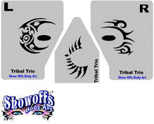 Load image into Gallery viewer, Stencil Eyes / Mask - Face Painting Stencil - Tribal Trio