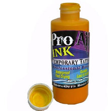 Load image into Gallery viewer, ProAiir Alcohol Based Hybrid Airbrush Body Paint 2oz - Yolk Yellow