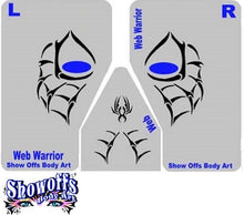 Load image into Gallery viewer, Stencil Eyes / Mask - Face Painting Stencil - Web Warrior