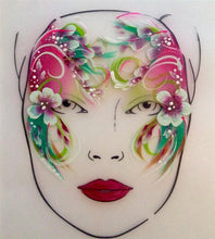 Load image into Gallery viewer, FAB Wipeable Face Painting Practice Board - Single Adult Face