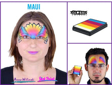 Load image into Gallery viewer, Global Body Art Face Paint - Rainbow Cake Maui 50gr