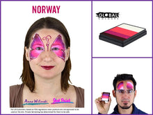 Load image into Gallery viewer, Global Body Art Face Paint - Rainbow Cake Norway 50gr