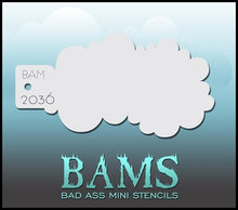 Load image into Gallery viewer, Bad Ass Mini 2036 -Face Painting Stencil - Cloud