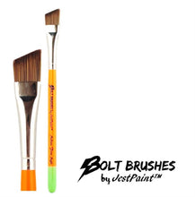 Load image into Gallery viewer, BOLT Face Painting Brushes by Jest Paint - Medium FIRM Angle (5/8")