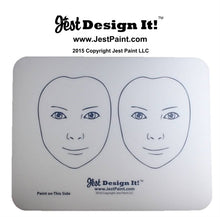 Load image into Gallery viewer, Jest Design It Face Painting Practice Board - 2 FRONT View Kids