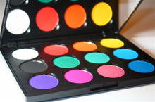 Load image into Gallery viewer, Vibrant Pressed Face Powders Palette (w/Red) by JestPaint