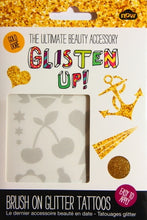 Load image into Gallery viewer, Glisten Up Brush On Glitter Tattoos - Gold