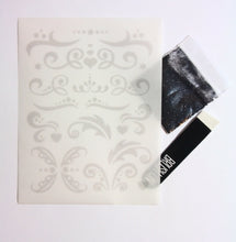 Load image into Gallery viewer, Glisten Up Brush On Glitter Tattoos - Black