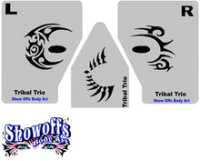 Load image into Gallery viewer, Stencil Eyes / Mask - Face Painting Stencil - Tribal Trio