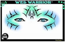 Load image into Gallery viewer, Stencil Eyes / Mask - Face Painting Stencil - Web Warrior