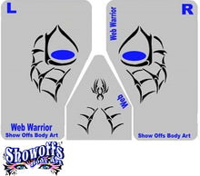 Load image into Gallery viewer, Stencil Eyes / Mask - Face Painting Stencil - Web Warrior