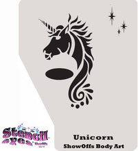 Load image into Gallery viewer, Stencil Eyes / Profiles - Face Painting Stencil - Unicorn