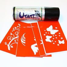 Load image into Gallery viewer, UTATZ Airbrush Tattoo Spray Girl Kit (black paint)