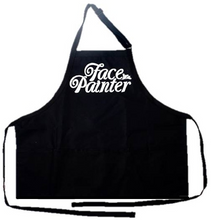 Load image into Gallery viewer, Face Painter Apron - Black with Silver Letters