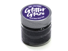 Load image into Gallery viewer, Art Factory | Glitter Glaze Face & Body Glitter Paint - Black (1 fl oz)