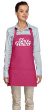 Load image into Gallery viewer, Face Painter Apron - Pink with Aqua Letters