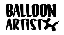 Load image into Gallery viewer, Balloon Artist Apron - Aqua with Silver Letters