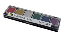 Load image into Gallery viewer, Wolfe FX Face Paint - Small 6 Color Metallix Palette