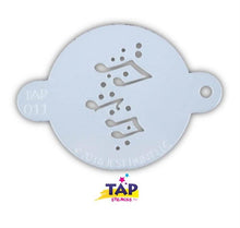 Load image into Gallery viewer, TAP 011 Face Painting Stencil - Music