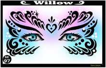 Load image into Gallery viewer, Stencil Eyes - Face Painting Stencil - Willow