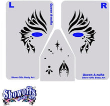 Load image into Gallery viewer, Stencil Eyes / Mask - Face Painting Stencil - Queen A-nu Ra