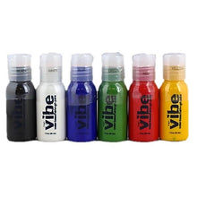 Load image into Gallery viewer, VIBE Water Based Airbrush Body Paint - 6 Color Primary Starter Kit