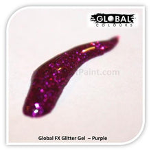 Load image into Gallery viewer, Global FX Face Painting Glitter Gel - Purple 36ml/1.2oz
