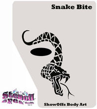 Load image into Gallery viewer, Stencil Eyes / Profiles - Face Painting Stencil - Snake Bite
