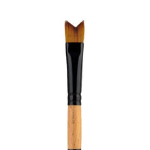Load image into Gallery viewer, Black Gold Dynasty Face Painting Brush - Whale Tail (1/2") (206WT)

