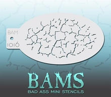 Load image into Gallery viewer, Bad Ass Mini 1016-Face Painting Stencil- Cracks
