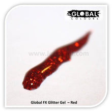 Load image into Gallery viewer, Global FX Face Painting Glitter Gel - Red 36ml/1.2oz
