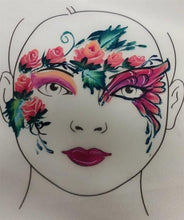 Load image into Gallery viewer, FAB Wipeable Face Painting Practice Board - Single Child Face
