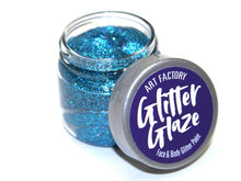 Load image into Gallery viewer, Art Factory | Glitter Glaze Face &amp; Body Glitter Paint - Blue (1 fl oz)
