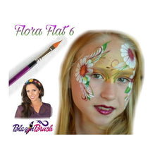 Load image into Gallery viewer, Blazin Face Painting Brush by Marcela Bustamante - Flora Flat 6
