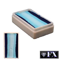 Load image into Gallery viewer, DFX Face Paint Rainbow Cake - Small Seabreeze (RS30-31) 30gr #31
