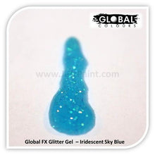 Load image into Gallery viewer, Global FX Face Painting Glitter Gel - Iridescent Sky Blue 36ml/1.2oz
