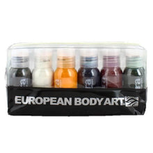 Load image into Gallery viewer, Endura Alcohol-Based Airbrush Body Paint - 6 Color Primary Kit - 1oz Bottles
