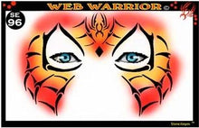 Load image into Gallery viewer, Stencil Eyes / Mask - Face Painting Stencil - Web Warrior
