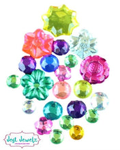 Load image into Gallery viewer, Jest Jewelz - Assorted Round &amp; Flower Gems (1/2 Cup - Approx. 345 Pieces)
