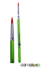 Load image into Gallery viewer, Cameleon Face Painting Brush - Round #2 (short green handle)
