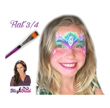 Load image into Gallery viewer, Blazin Face Painting Brush by Marcela Bustamante - Flat 3/4"
