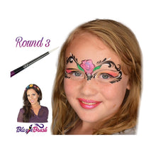 Load image into Gallery viewer, Blazin Face Painting Brush by Marcela Bustamante - Round 3 (White Bristles)

