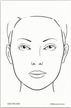 Load image into Gallery viewer, FAB Wipeable Face Painting Practice Board - Single Adult Face
