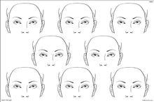 Load image into Gallery viewer, FAB Wipeable Face Painting Practice Board - 8 Face Mask Landscape

