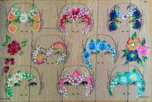 Load image into Gallery viewer, FAB Wipeable Face Painting Practice Board - 8 Face Mask Landscape
