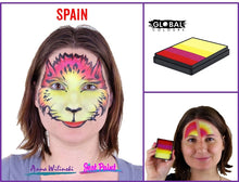 Load image into Gallery viewer, Global Body Art Face Paint  - Rainbow Cake Spain 50gr
