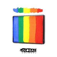 Load image into Gallery viewer, Global Body Art Face Paint - Rainbow Cake Tibet 50gr

