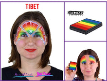 Load image into Gallery viewer, Global Body Art Face Paint - Rainbow Cake Tibet 50gr
